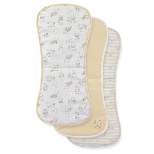 Image of Disney Baby Burp Cloths 3-Pack – Mickey Mouse and Minnie Mouse Soft Absorbent 20" x 10" Leakproof Burping Rags for Baby Boys Girls & Unisex Newborns & Infants