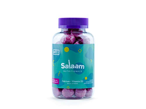 Salaam Nutritionals Halal Calcium + Vitamin D Gummies – Bone Support for Kids