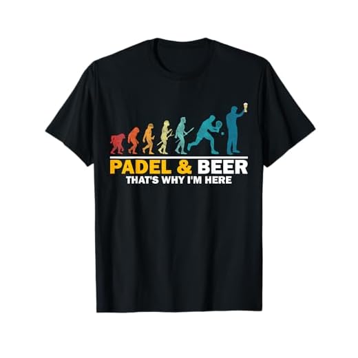 Padel & cerveza por eso estoy heer divertido pádel deportes Camiseta