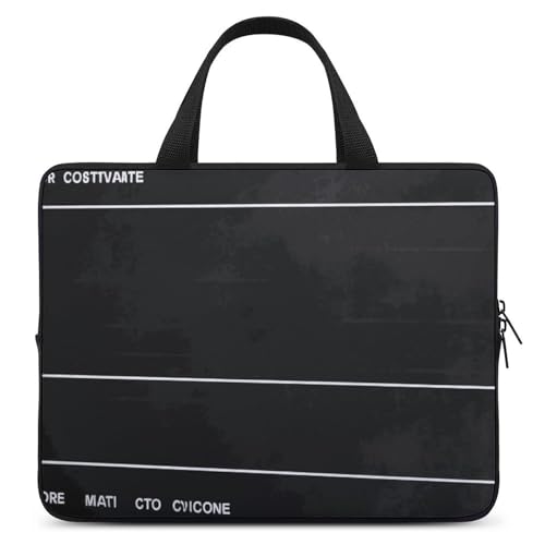 Housse ordinateur 10 pouces noir motif film classique de protection sacoche