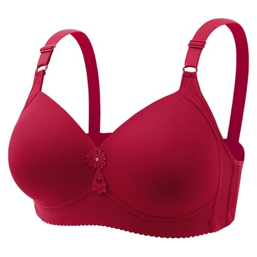 Soutien-gorge respirant tricot côtelé sans armature avec bretelles réglables
