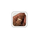 GoldGifts Thumb Rings for Women, Stackable Gold Rings for Women Non Tarnish 14K Gold Plated Rings Set,Gold Jewelry Gifts for Women