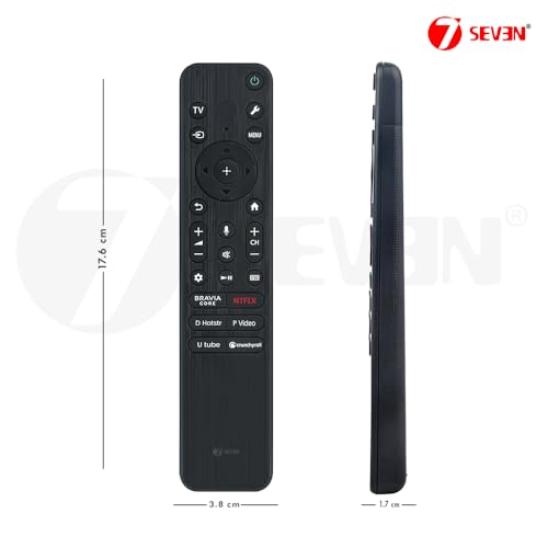 Image of 7SEVEN Compatible with Sony Tv Voice Remote RMF-TX810U Model Suitable Bravia XR OLED 4K Ultra HD Smart Google Television of A80L A83L A84L X75L X74L X70L X64L X90L XR80 XR81 Series - Pairing Must