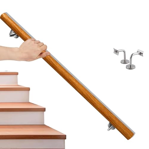 Rampe d'escalier en bois pour loft et bar main courante de 240cm