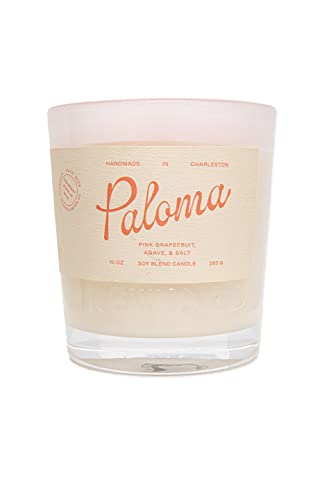Rewined - Premium Paloma Orange Candles, 10 oz. - Velvety Smooth, Smoky Scented with Notes of Agave & Pink Grapefruit - Non Toxic Candles