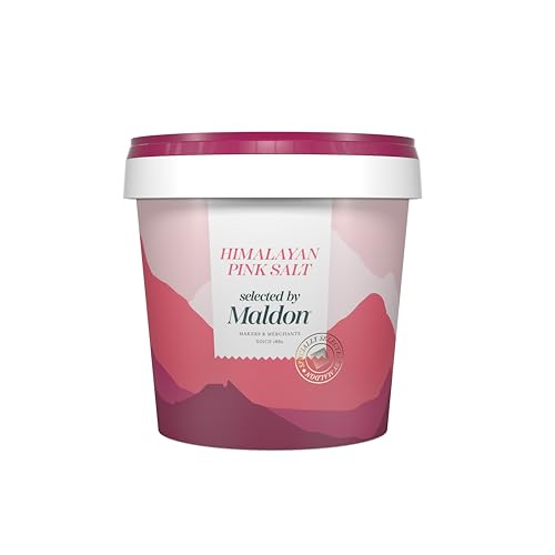 Image of Maldon - Himalayan Pink Salt - Selected by Experts - Pink Coarse Rock Salt from the Foothills of the Himalayas - Perfect for a Wide Range of Dishes - Fantastic Flavor - 2.2lb Tub