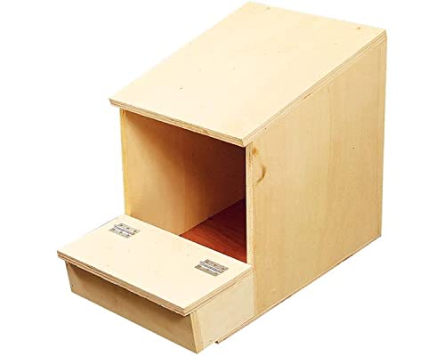 Nido per galline ovaiole in legno pollaio gabbia ricovero sala covatrice scivolo con coperchio