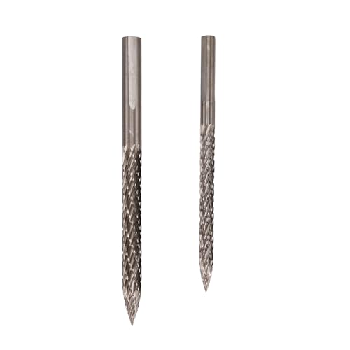 Wupiusa 2 Brocas para Neumáticos de 4,5/6 mm para Reparación de Neumáticos, Brocas de Carburo, Parches para Neumáticos, Cortadores de Enchufe, Cortador de Alambre, Taladro Escariador
