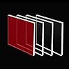 Red Transparent Film, Decorative Window Film Red Window Tint Film Colored Window Film Adhesive Vinyl Sun Blocking Heat Control Film for Christmas School Home Decoration #1