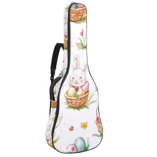 Housse guitare acoustique 109cm étui souple tissu Oxford imperméable