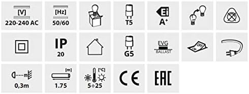 Technical icons for EG under cabinet light