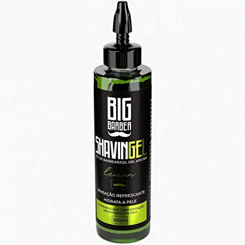 Shaving Gel Barbear Bisnaga Big Barber Lemon 300ml Profissional