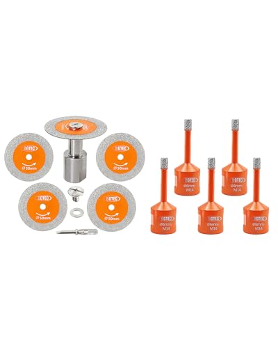 Mini Disque Diamant BGTEC et Forets Carrelage pour Découpe Précise