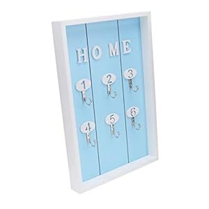 Romisbaba Hellblaue Schlüsselbox mit HOME Dekor