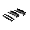 Rack Mount Hardware for Dual Shure SLX SLXD4 Wireless Receivers Combining Together,19 Inch Rack Mount Kit #1