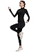 ZHENWEI Gym Clothes for Woman Cropped Workout Long Sleeve Jackets Athletic Full Zip Up Tops with Thumb Holes (Black, S)