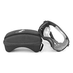 PETLESO Dog Goggles for Large Breed, Clear Dog Sunglasses Medium Large Breed Wide View Dog Eye Protection with Adjustable Straps for Driving Riding Hiking, Clear lens PETLESO Dog Goggles for Large Breed, Clear Dog Sunglasses Medium Large Breed Wide View Dog Eye Protection with Adjustable Straps for Driving Riding Hiking, Clear lens
