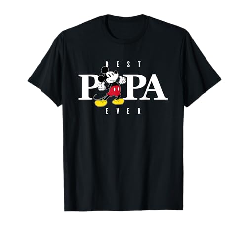Disney Mickey Mouse Thumbs Up Best Papa Ever Father's Day T-Shirt