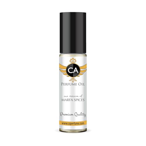 CA Perfume Impression of Marfa Spices Unisex Fragrance Oil Amber Floral Scent Long Lasting Perfumes for Women &amp; Men Travel Size TSA Ready Mini Parfum Body Oil Roll-on 0.33 Fl Oz 10ml