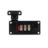 SagaSave 2pcs Luggage Combination Lock Tool Box Hasp Briefcases Suitcase 3 Digit Combination Lock Black
