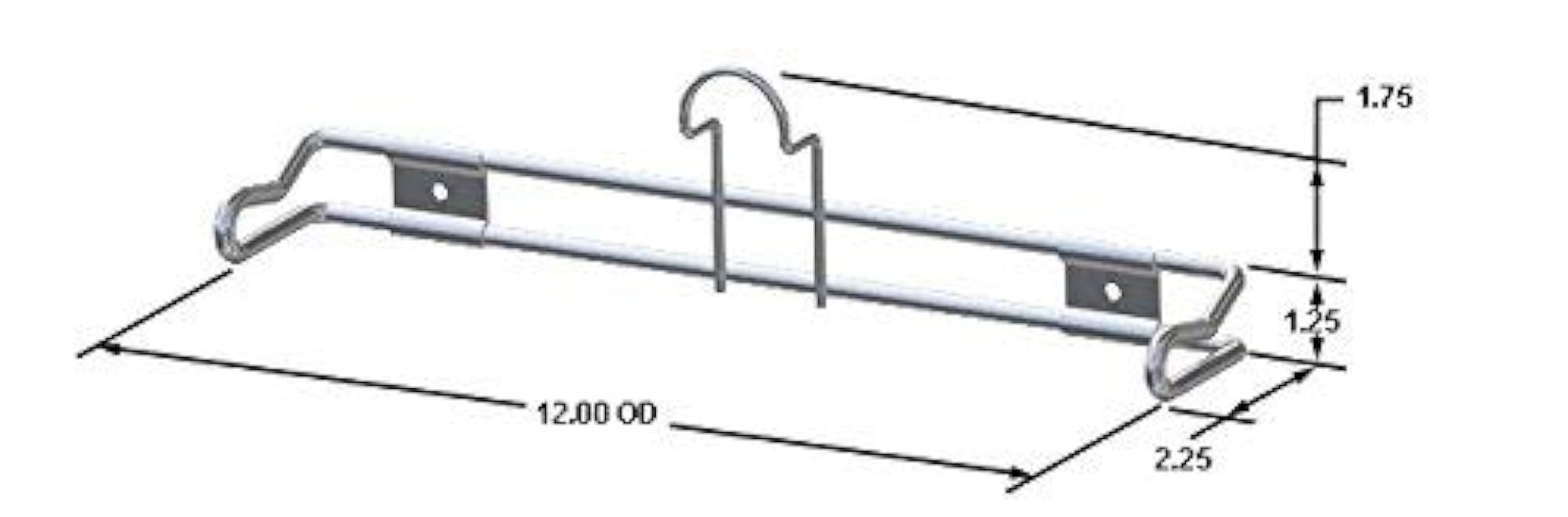 Wall Mount Plastic Grocery Bag Holder/Dispenser - T-Shirt Bag Rack - Includes Screws, 1 Unit