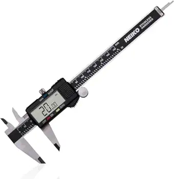 NEIKO 01407A Electronic Digital Caliper Measuring Tool, 0-6 Inches Stainless Steel Construction with Large LCD Screen Quick Change Button for Inch Fraction Millimeter Conversions, Digital Caliper Measurement Tool