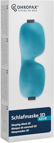 Ohropax Schlafmaske 3D in azur - Komfortable Augenmaske zum Schlafen - weich geschäumt und hautfreundlich Ohropax Schlafmaske 3D in azur - Komfortable Augenmaske zum Schlafen - weich geschäumt und hautfreundlich