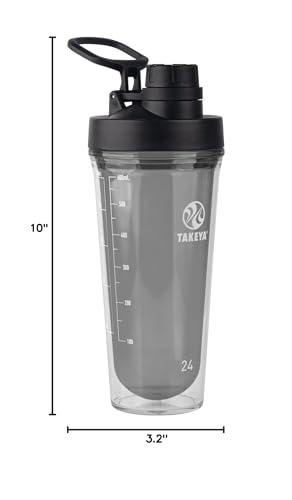 Image of Takeya Tritan Shaker With Spout, 24 Oz, Black