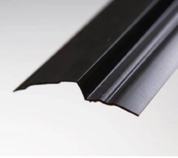 BMD Abdeckprofil für Noppenbahn | 10 Stück | schwarz | 65mm x 10mm | Länge 1m | Abschlussprofil Grundmauerschutz | Schutzleiste Noppenfolie