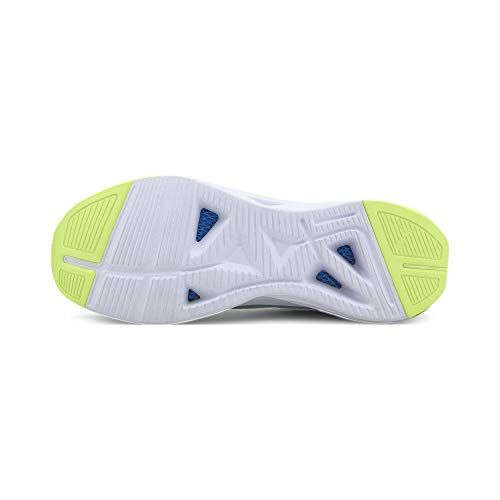 PUMA PUMA Men's Minima Road Running Shoe, White Nrgy Blue Fizzy Yellow, 10.5