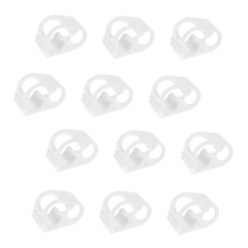 KICHOUSE 12pcs Hose Clamp Water Flow Control Clip Tube Clamp Siphon Hose Clip Tube Tubing Clamps Tube Clip Hose Valves Wine Siphon Clamp Ppc White