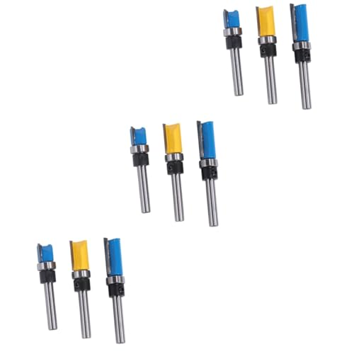 PRETYZOOM Fresas De Carpintería Router Cortadora De Madera Con Rodamiento Herramientas De Fresado Para Acabados Precisos Y Cortes Detallados 3 Piezas*3
