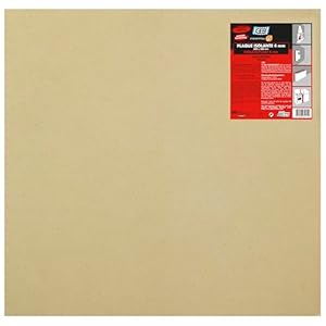 GEB Isolatieplaat voor warmte-isolatie en brandbeveiliging, 1100 °C, 4 mm dik, 500 x 500 mm