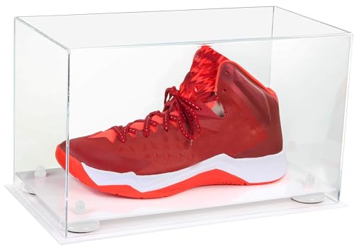 Better Display Cases Clear Acrylic Large Shoe Display Case for Basketball Shoe Soccer Cleat Football...