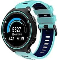 Miniatura 3 de Correa compatible con Garmin Forerunner 735XT220230235235 Lite620630, correa de repuesto de silicona suave para reloj inteligente Garmin Approach