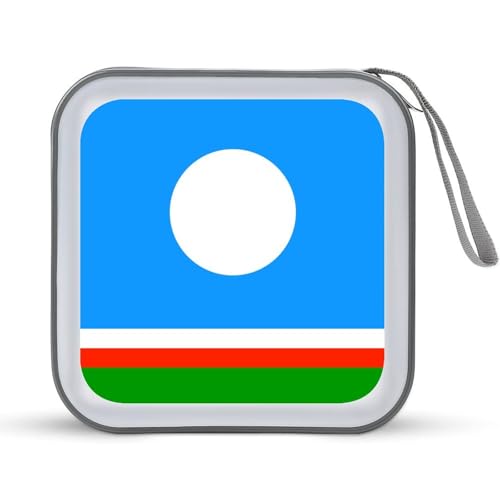 Sakha Republic Flag CD Case DVD Storage Case Portable