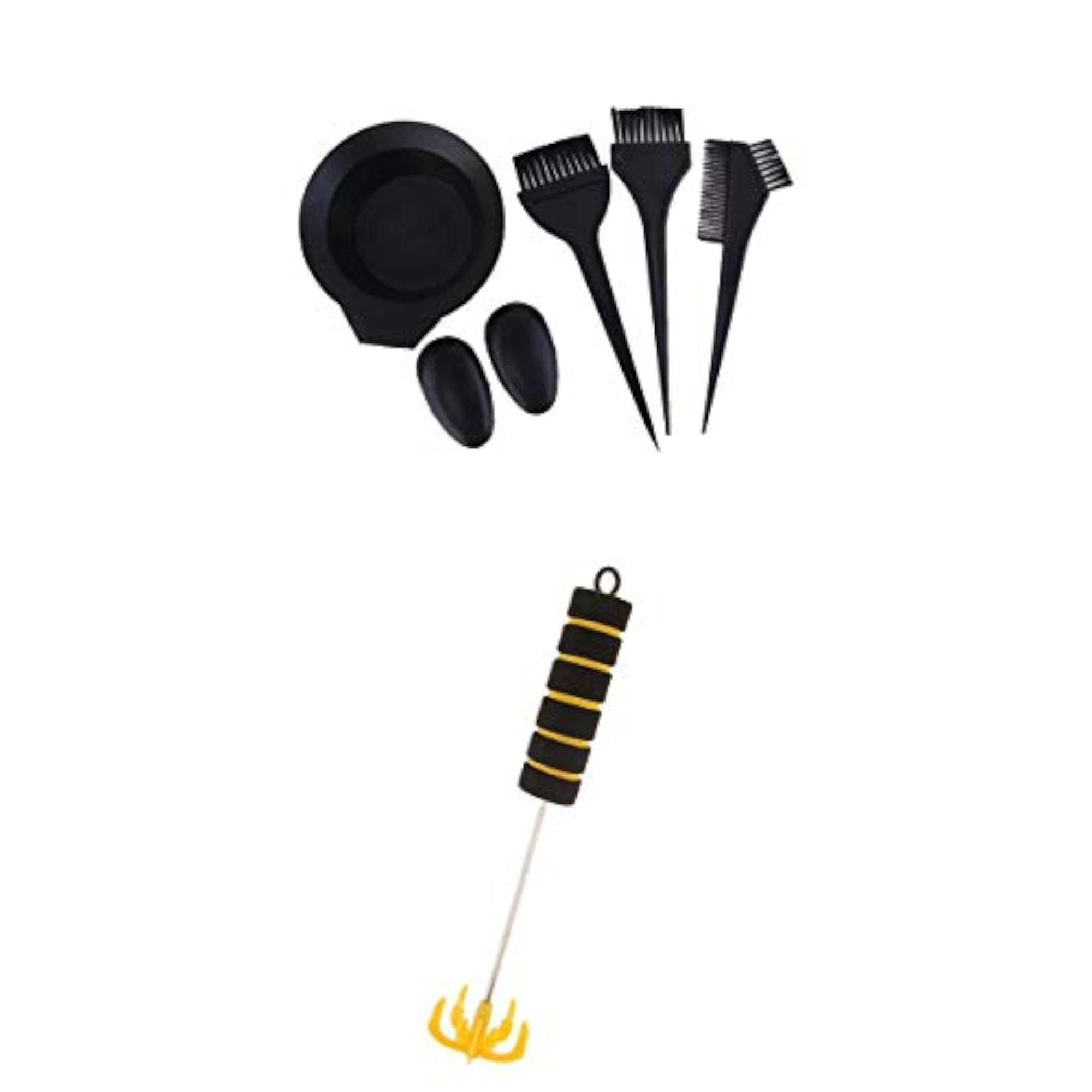 Hair Color Dye Bowl Comb Brush Stirrer Set for Hairdressing