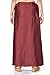 Madhu Fashion Women's Satin Saree Petticoat Saree Underskirt (Dark Maroon; M)