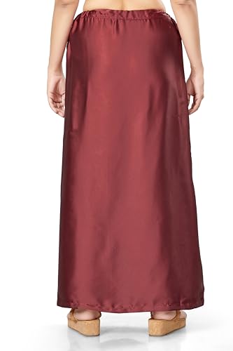 Image of Madhu Fashion Women's Satin Saree Petticoat Saree Underskirt