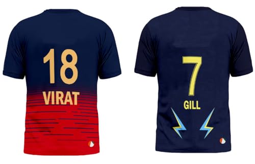 Image of Sports India IPL Cricket Team T Shirt Jersey Combo for (Kid's, Boy's & Mens) L744