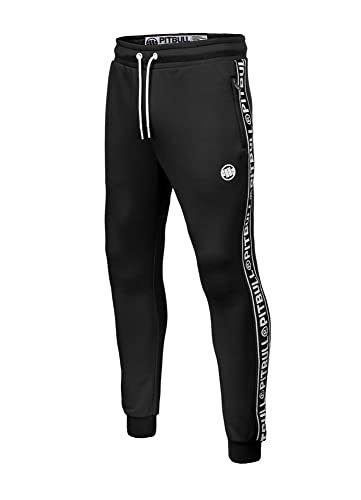 PITBULL - Jogginghose Herren Lang Pit Bull West Coast, Trainingshose Herren Normaler Schnitt, Sporthose Lang Zwei Seitentaschen, Freizeithose, Activewear, XL