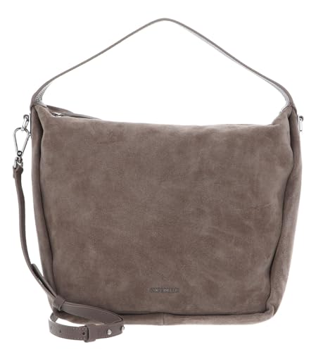 Bolso de ante COCCINELLE Oliver Suede de piel auténtica color marrón Warm Ta