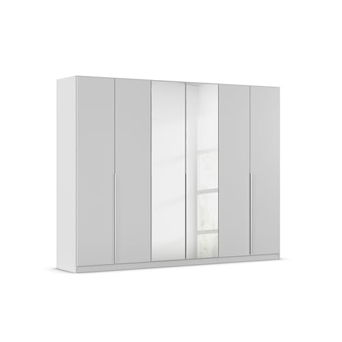 Rauch Möbel Alabama, Kleiderschrank für Schlafzimmer, Kinderzimmer, Wohnzimmer, Garderobe, Flur, 6-türig, Spiegel, mit Zubehör Classic, Farbe...