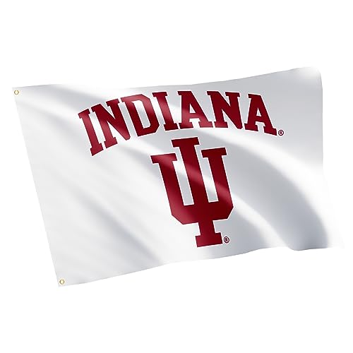 Desert Cactus Indiana University IU Flag - 3 x 5 Feet Hoosiers Banner, Indoor/Outdoor Durable Fabric, 100% Polyester Design (Style A)