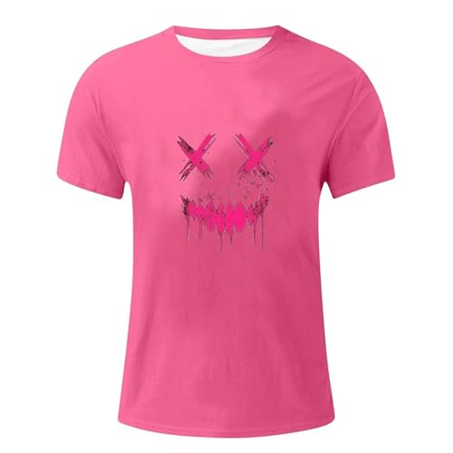 Categoría de producto Camisetas Hombre - Camiseta gráfica humorística Camiseta de ocio ligera para el día a día Diseño deportivo Título del producto, Rosa., M
