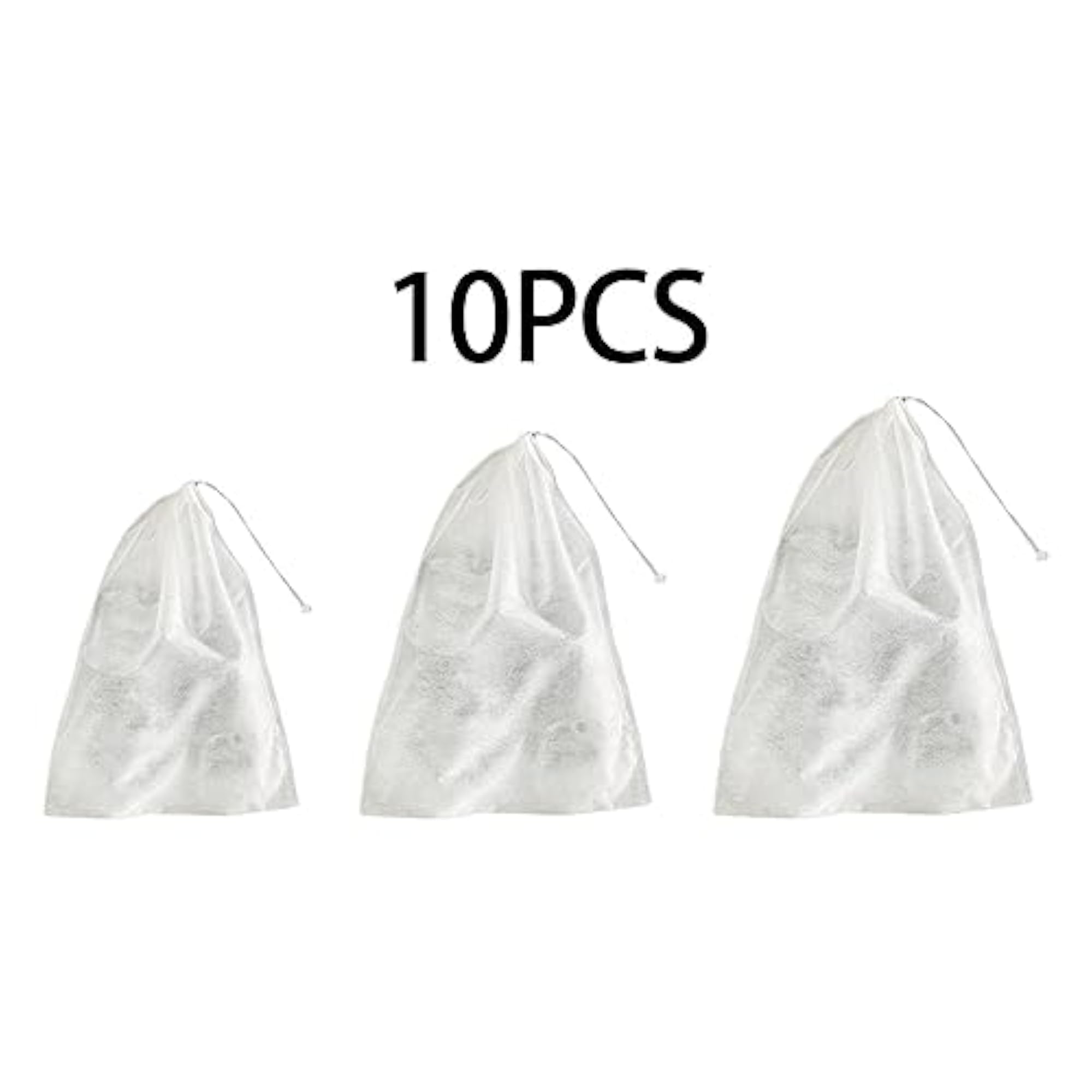 10Pcs Dustproof Travel Shoe Bags Drawstring Pouch