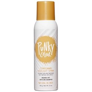 Punky Temporary Hair Highlight Spray – Natural Blonde, Washes Out, Temporary Hair Color Spray for Kids, Women, Hair-Dye, 3.5 oz, 1 Pack