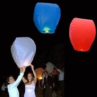 Red, White & Blue Eco Wishlantern (15 Pack)