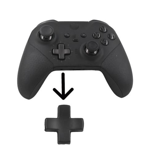 Image of 2 Pack Elite 2 Metal D-Pads Replacement for Xbox One Elite Series 2 Controller, Magnetic Standard D-Pad and Faceted D-Pad for Xbox One Elite Series 2 /Series 2 Core /Series 1 Controller (Black)