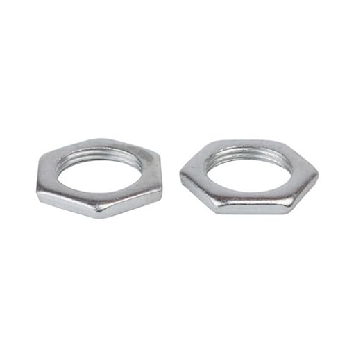 JUMELA Micro Contre-écrou en Acier au Carbone Ultra-Mince Hexagonal à Dent Fine M6-M30 Gb808 (Taille : M16-1.5-3mm(10PCS))